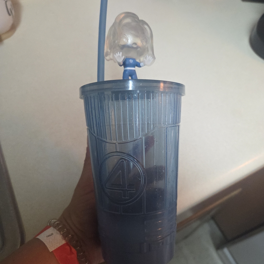 Fantastic Four Blue Tumbler with Straw